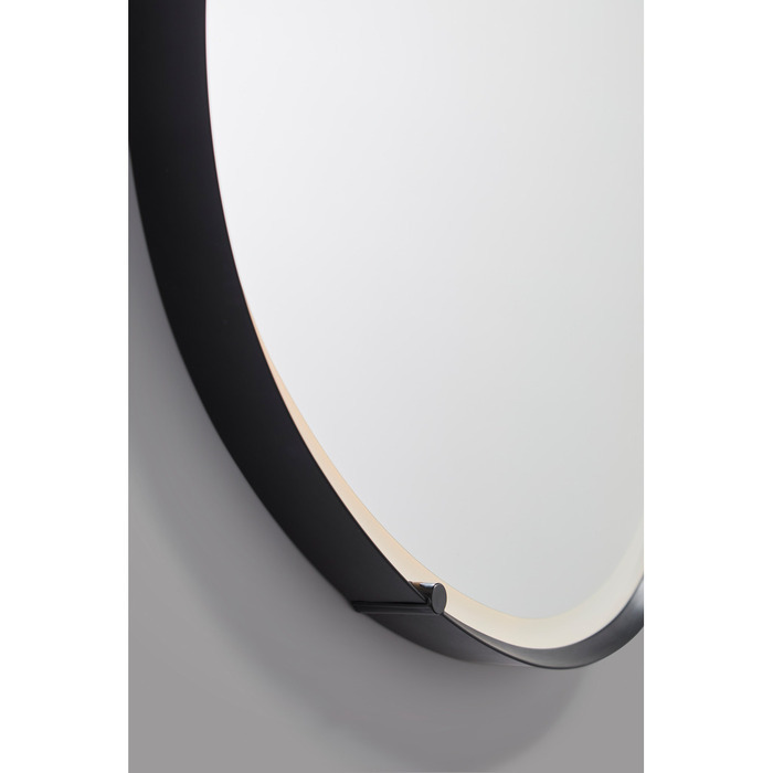 Spejl LED Vang sort 65 x 70 cm